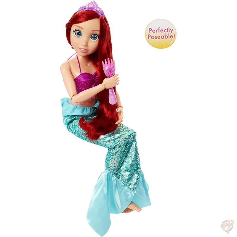 アリエル 巨大人形 約81cm ディズニープリンセス Disney Princess Ariel Doll 32インチ ヘアブラシ付き ディズニーリトルマーメイド｜americapro｜06