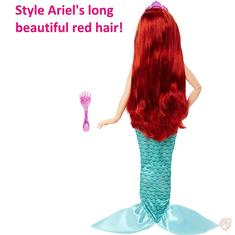 アリエル 巨大人形 約81cm ディズニープリンセス Disney Princess Ariel Doll 32インチ ヘアブラシ付き ディズニーリトルマーメイド｜americapro｜08