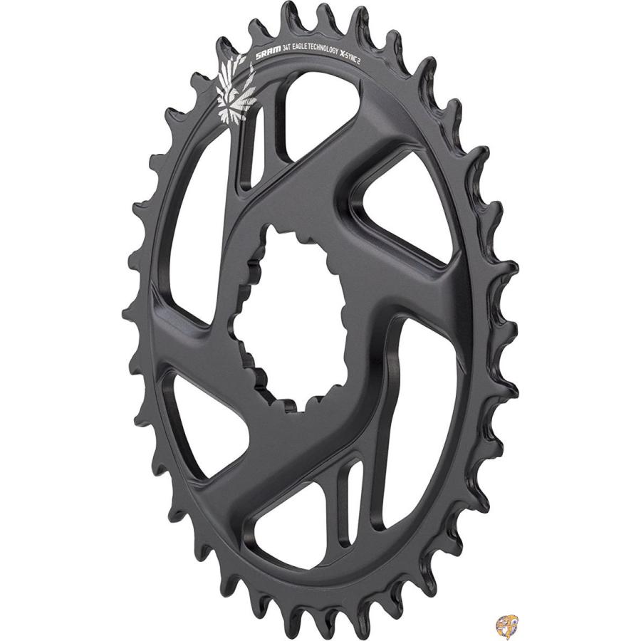 SRAM チェーンリング 1x DM オフセット 3mm (Boost) X?SYNC2 CF 12S 34T Black 送料無料｜americapro｜03