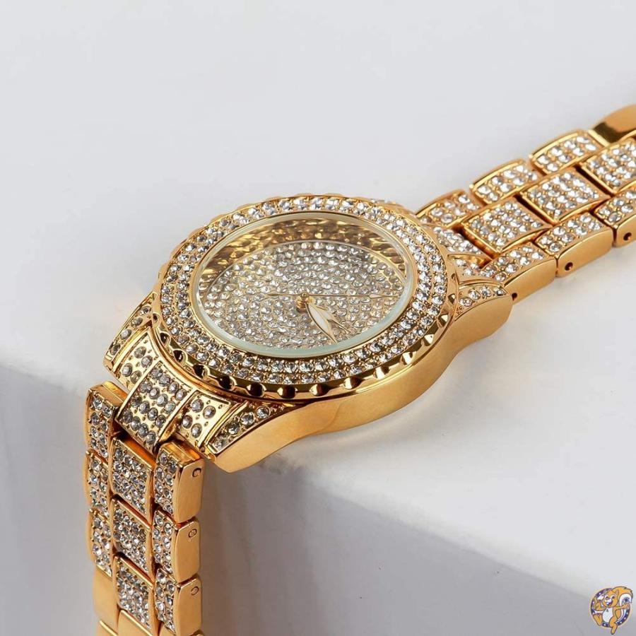 特売 Smalody ラウンドラグジュアリーレディース腕時計 クリスタルラインストーンダイヤモンドウォッチ ステンレススチール腕時計 腕時計