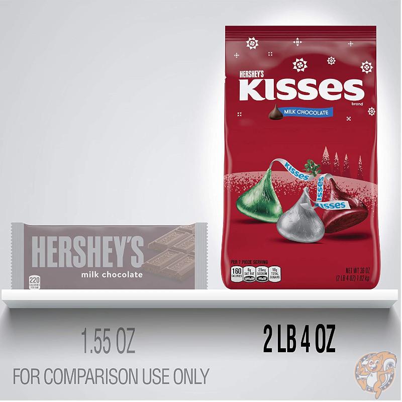 ハーシーズ HERSHEY'S キスチョコ KISSES ホリデーキャンディー 赤＆緑＆シルバー 1kg(36oz) 送料無料｜americapro｜06