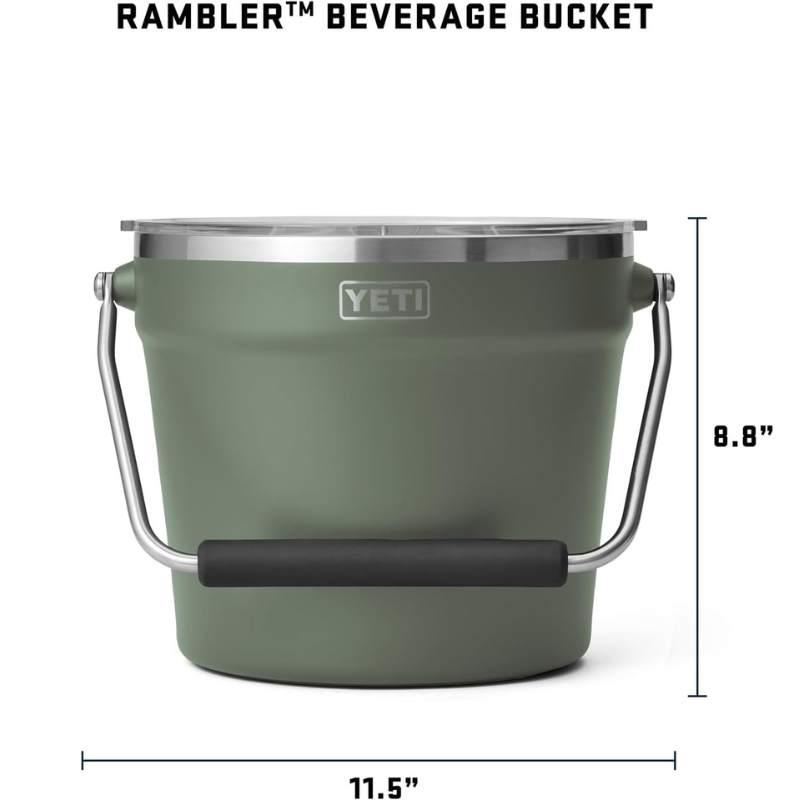 YETI Rambler Beverage Bucket キャンプグリーン イエティ アイスバケット アイスバケツ ドリンクバケツクーラー｜americapro｜02