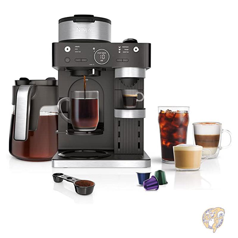 Ninja ニンジャ キッチン用品 調理器具 エスプレッソ&コーヒーメーカー ブラック CFN601 AY9YFNRK76アメリカ輸入プロ
