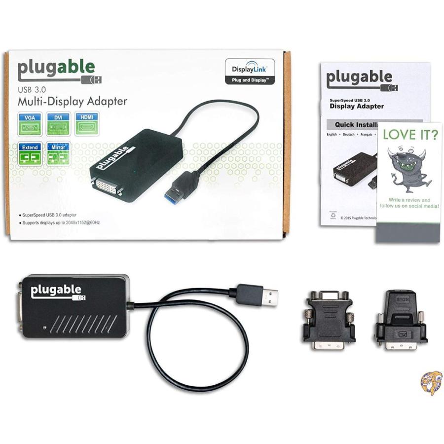 Plugable USBディスプレイアダプタ USB3.0 VGA/DVI/HDMI 変換アダプタ 1080p 対応 USBグラフィック変換 送料無料｜americapro｜05