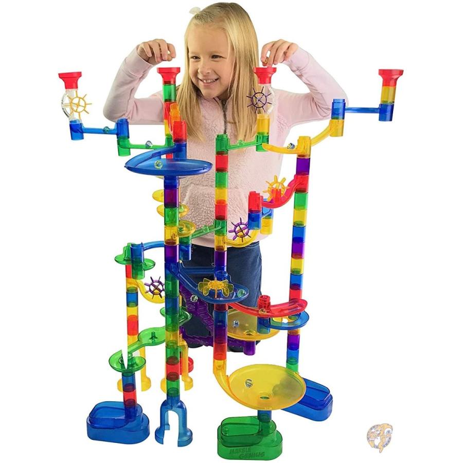 Marble Genius Marble Run Super Set 85 Translucent Marbulous Pieces