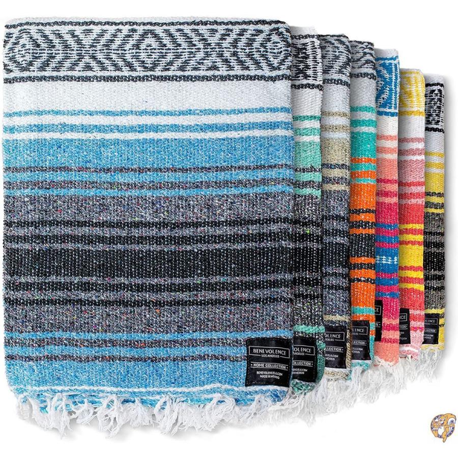 Mexican blanket Authentic Falsa Thick Soft WovenアクリルSerape forヨガまたはas 送料無料｜americapro