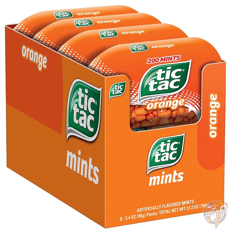ティックタック Tic Tac Mints オレンジ 200粒(98g)×8個入り フレッシュブレスミント ハードキャンディ 送料無料 :AYF8GXRKCS:アメリカ輸入プロ - 通販 - Yahoo!ショッピング ティックタック Tic Tac Mints オレンジ 200粒(98g)×8個入り フレッシュブレスミント ハードキャンディ 送料無料 :AYF8GXRKCS:アメリカ輸入プロ - 通販 - Yahoo!ショッピング