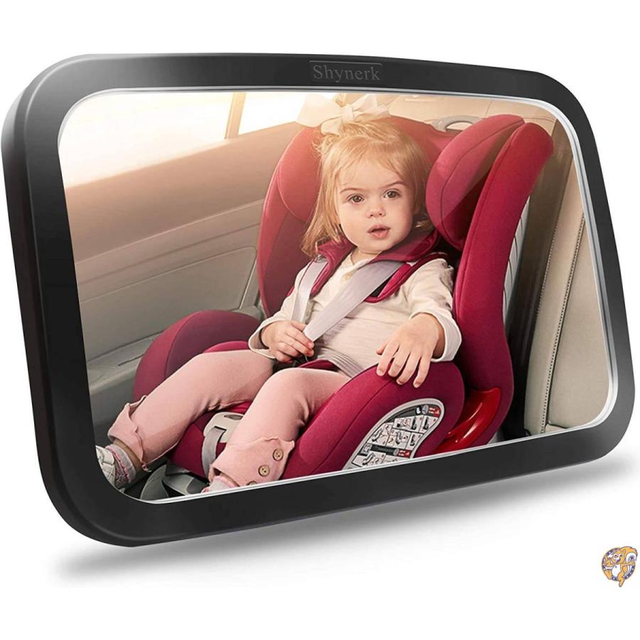 Shynerk Baby Car Mirror, Safety Car Seat Mirror for Rear Facing Infant