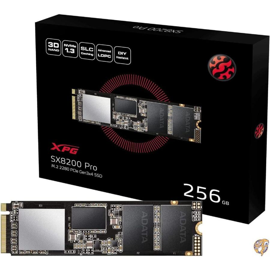 ADATA ASX8200PNP-256GT-C XPG SX8200 Pro PCIe Gen3x4 M.2 2280 SSD 256GB 3D 送料無料｜americapro