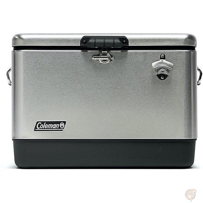 Coleman クーラーボックス　54QT コールマン スチールベルト　Stainless Steel ステンレススチール 送料無料｜americapro｜04