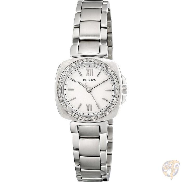 ブローバ ウィメンズ ダイアモンドギャラリー ウォッチ ホワイト Bulova 96R200 腕時計 送料無料