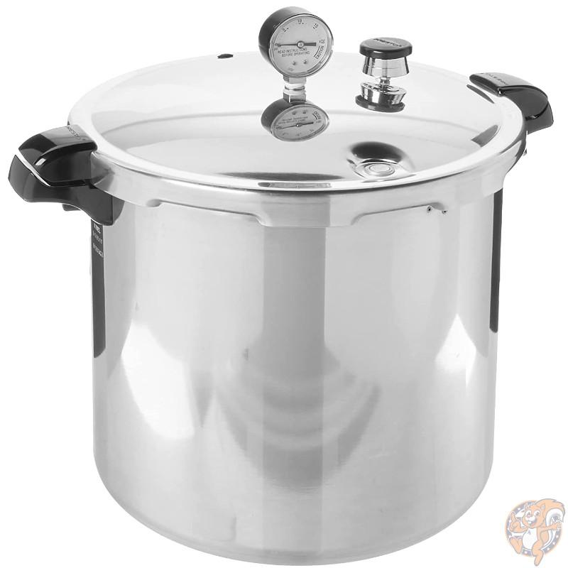 プレスト Presto 23クオート プレッシャークッカー IH対応 圧力鍋 01784 シルバー 時短調理 大容量 大型 お鍋 両手鍋