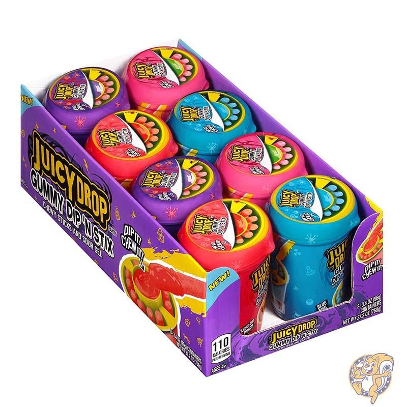 ジューシードロップ グミ Juicy Drop Dip n Stix (8個セット) グミキャンディ 海外お菓子 送料無料