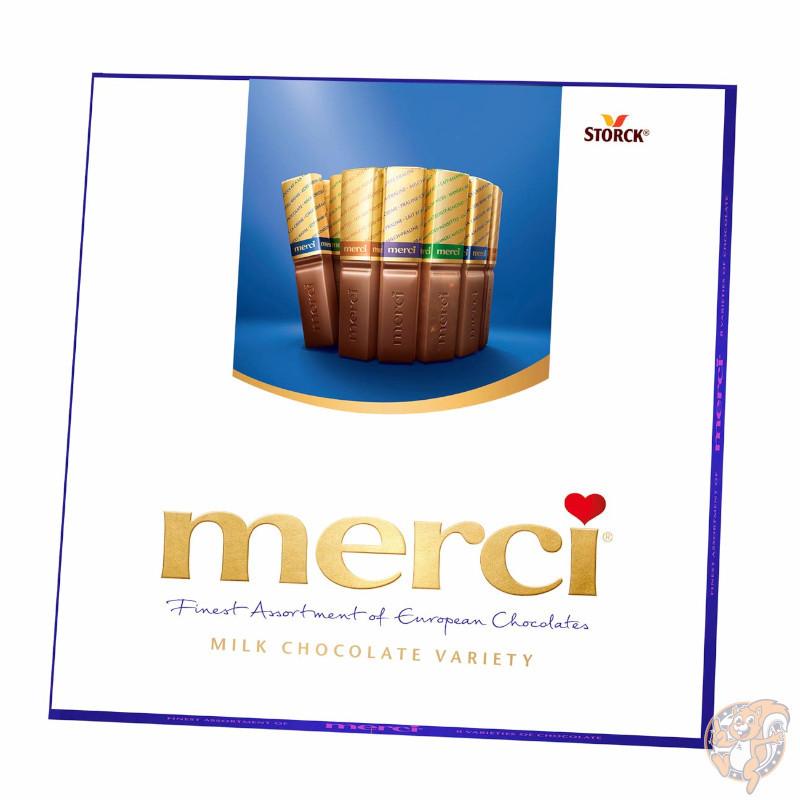 メルシー Merci 最高級のチョコレート アソート キャンディ ギフトボックス 16ピース(198g)×10箱入り 送料無料｜americapro