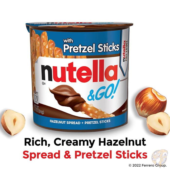 Nutella ヌッテラ&ゴー ヘーゼルナッツ ココア スプレッド プレッツェル スティック24パック｜americapro｜02