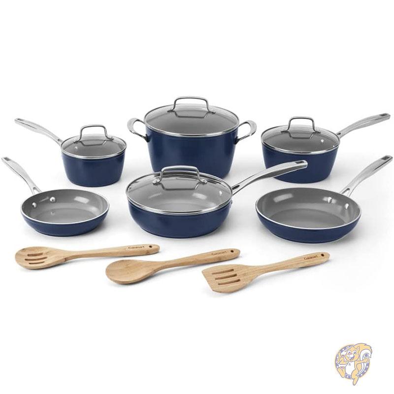 Cuisinart クイジナート キッチン用品 調理器具 フライパン 鍋 セット ブルー 53G13NV AYWX88RKXTアメリカ