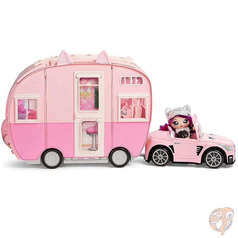 ナナナサプライズ キティーキャット ピンクのキャンピングカー キャンパー プレイセット ファッションドール おもちゃ 猫 車 送料無料 Na ナナナサプライズ キティーキャット ピンクのキャンピングカー キャンパー プレイセット ファッションドール おもちゃ