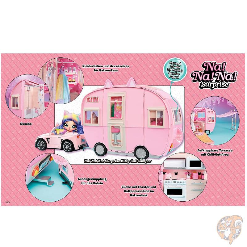 ナナナサプライズ キティーキャット ピンクのキャンピングカー キャンパー プレイセット ファッションドール おもちゃ 猫 車 送料無料 Na ナナナサプライズ キティーキャット ピンクのキャンピングカー キャンパー プレイセット ファッションドール おもちゃ