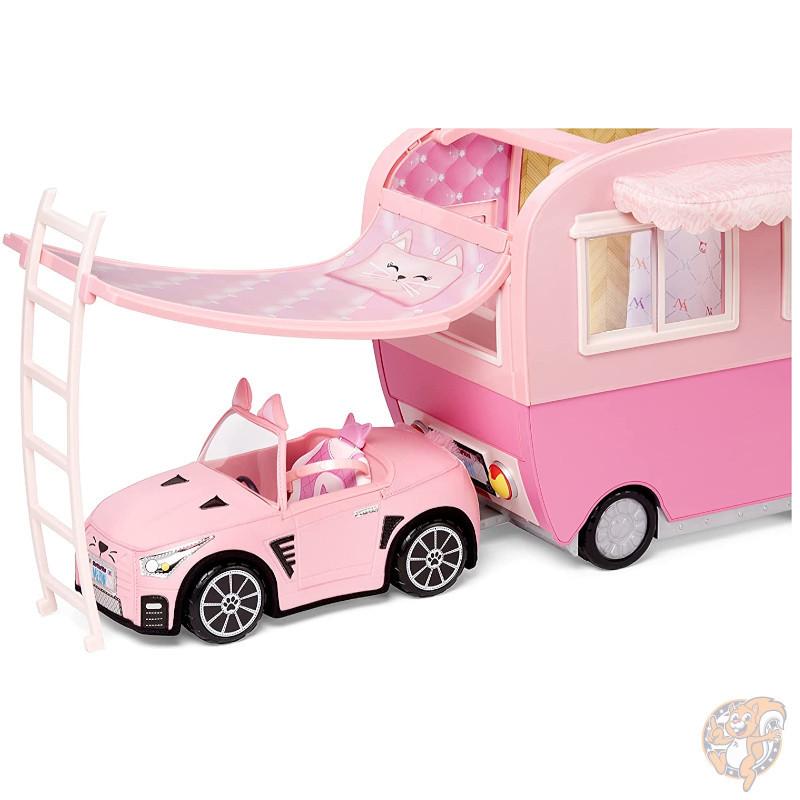 ナナナサプライズ キティーキャット ピンクのキャンピングカー キャンパー プレイセット ファッションドール おもちゃ 猫 車 送料無料 Na ナナナサプライズ キティーキャット ピンクのキャンピングカー キャンパー プレイセット ファッションドール おもちゃ