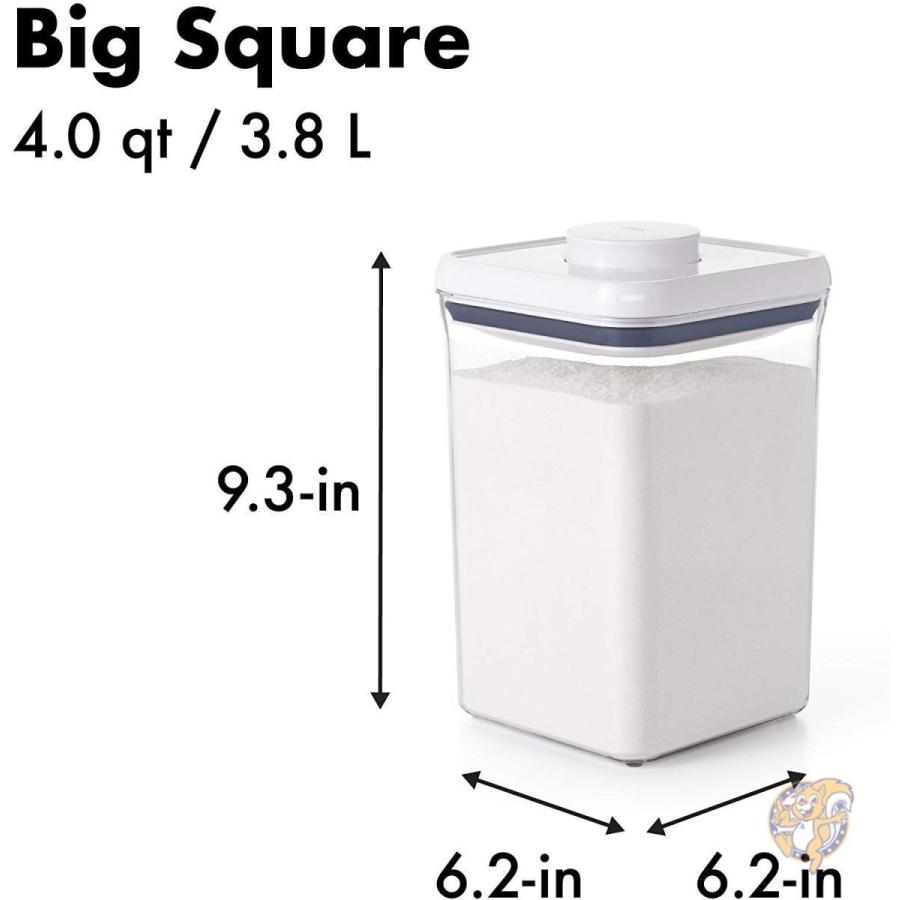 オクソー 食品保存容器 Oxo 4クオート 容量 気密 縦長 コンテナ Pop式 B000uhyb9e アメリカ輸入プロ 通販 Yahoo ショッピング