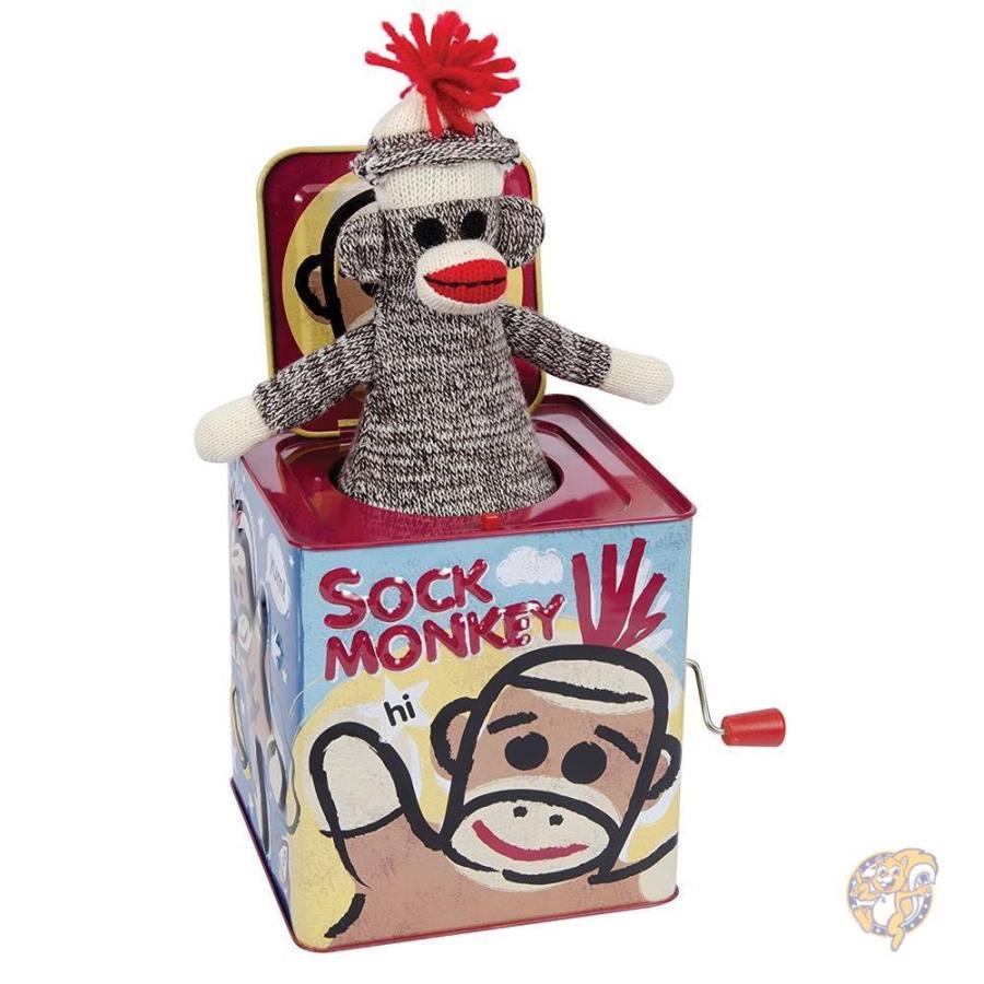 Sock Monkey Jack in the Box by Schylling Toy 並行輸入品 送料無料