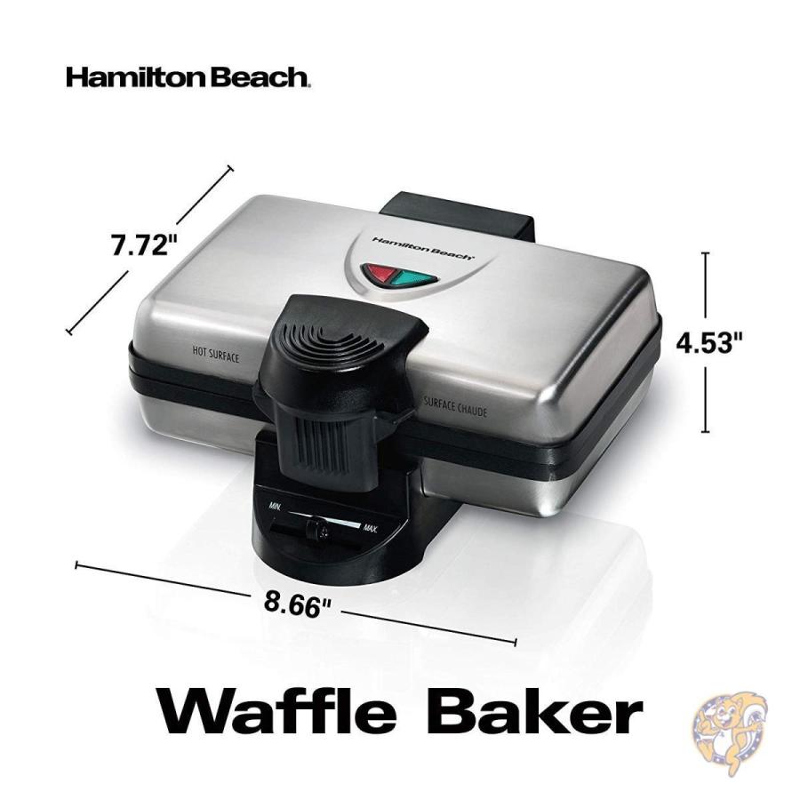 ハミルトンビーチ ベルギーワッフルメーカー Hamilton Beach 26009 2スライスノンスティック 送料無料