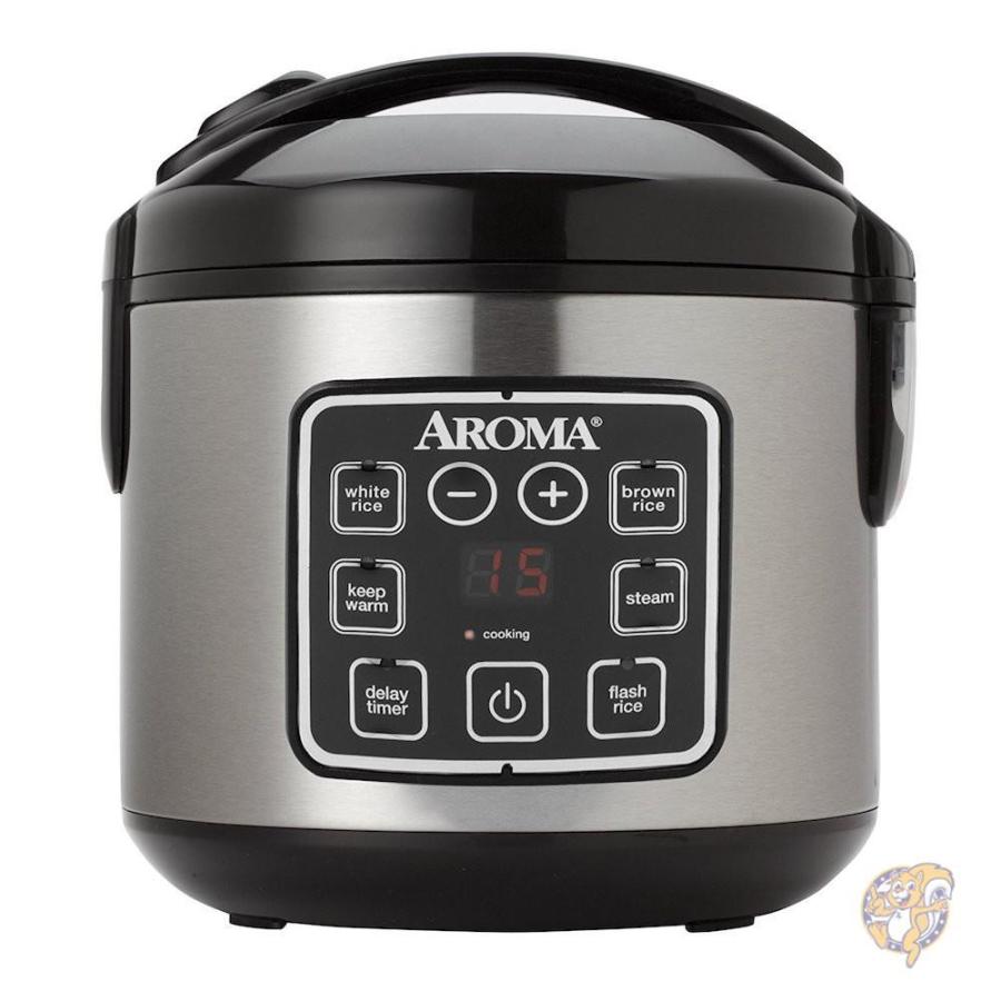 Aroma アロマ 多機能炊飯器 デジタル炊飯器 食品スチーマー Rice Cooker and Food Steamer White フード