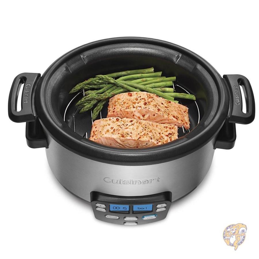 Cuisinart クイジナート MSC400 1台3役焼く スロークック、蒸す マルチクッカー スロークッカー 低温調理器 3.8L並行