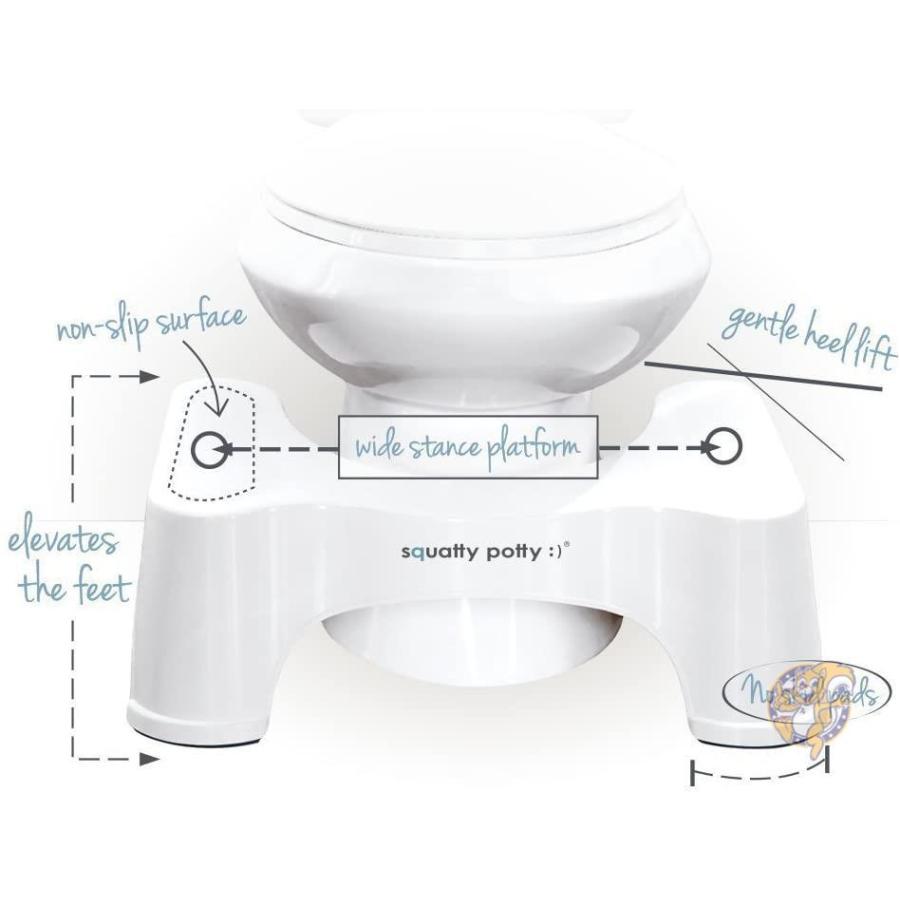 スクワティポティーSquatty Potty トイレ踏み台 (18cm) ホワイト 足置き台 送料無料｜americapro｜10