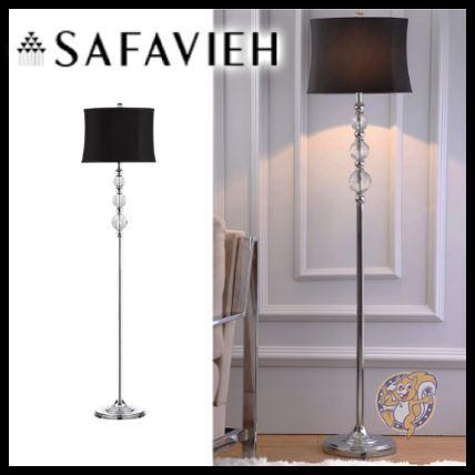 【Safavieh】照明 フロアランプ クリスタル Clear BLACK　アメリカ輸入家具 送料無料｜americapro