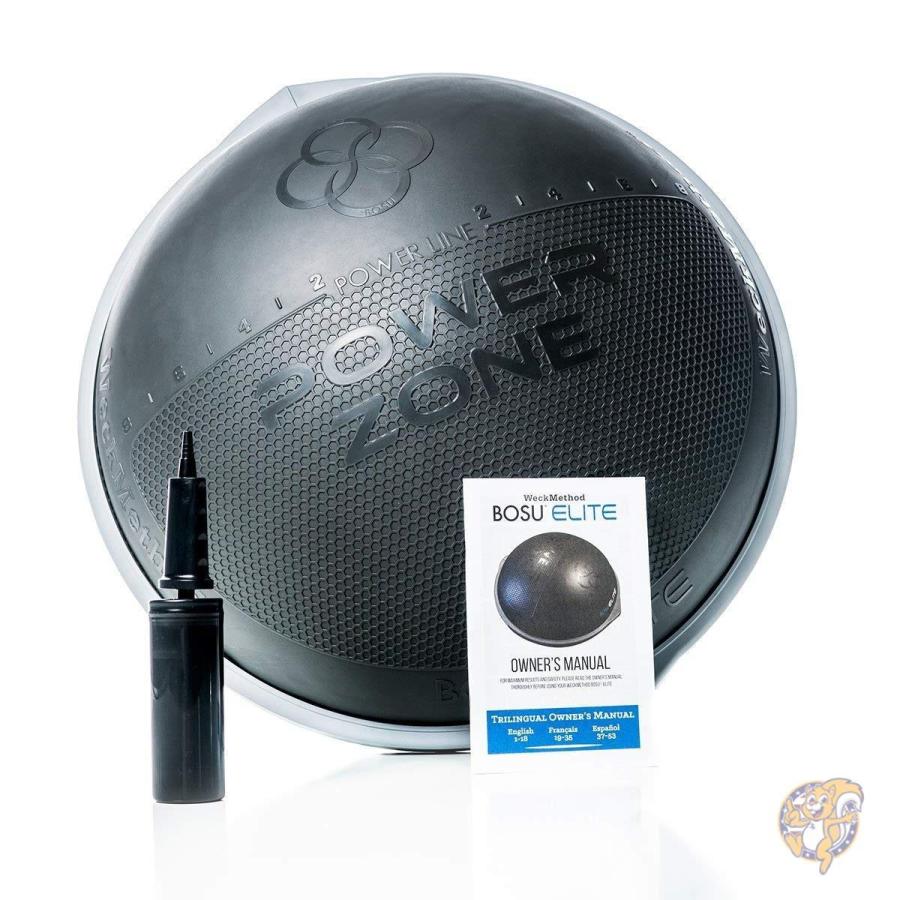 大好き ボス Bosu アメリカ発の人気バランスボール ボス Bosu バランストレーナー Elite エリート ワークアウト エクササイズ バランスボール 体幹 Dvd付き ブラック エクササイズグッズ