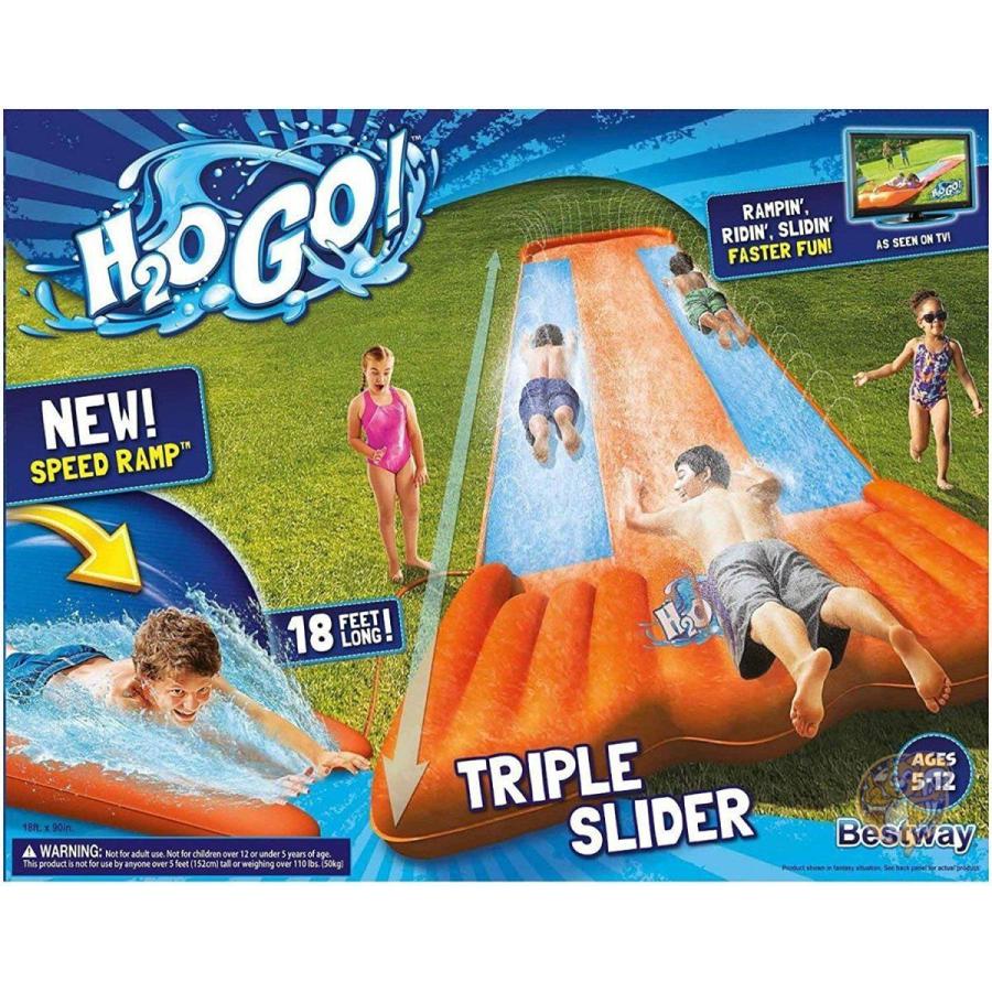 お庭でウォータースライダー トリプルウォータースライドプール H2ogo 3レーン B01kcw7yae アメリカ輸入プロ 通販 Yahoo ショッピング