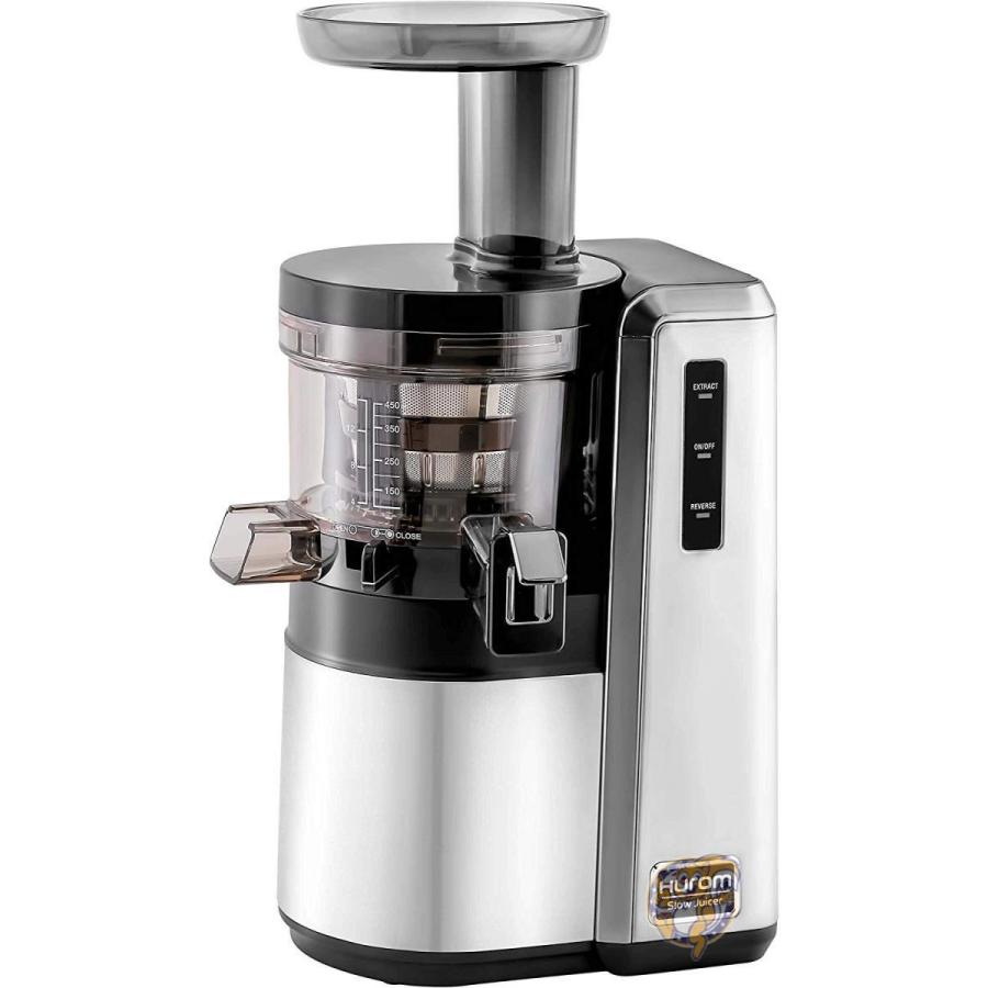 ヒューロム スロージューサー HUROM HZ 低速ジューサー 酵素 野菜 栄養 フルーツ シルバー 送料無料 B01M16OH2X