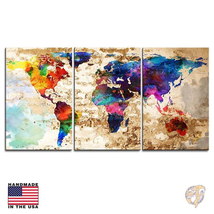 世界地図 3set ウォールアート アート作品 Boxcolors キャンバス 大 アメリカ輸入雑貨 アメリカアート デコレーション ギフト B072z8yrwv アメリカ輸入プロ 通販 Yahoo ショッピング