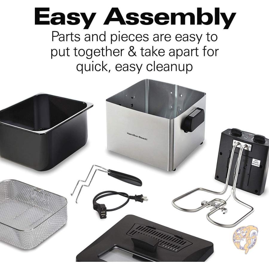代引き手数料無料 ハミルトンビーチ Hamilton Beach プロフェッショナルグレードディープフライヤー 天ぷら鍋 バスケット Founderがお届け 爆熱 Insfatima Com Ar