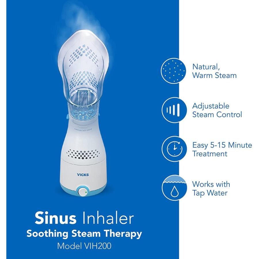 ビックス VICKS VIH200 顔面加湿器 スチーム吸入器 フェイススチーマー ソフトフェイスマスク付 送料無料 B075FYVVFH