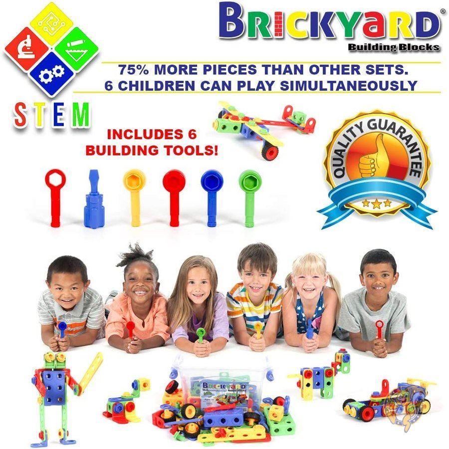 ビルディングブロック 163ピース Brickyard Building Blocks STEMトイ 送料無料 :B075N8W9VK ...