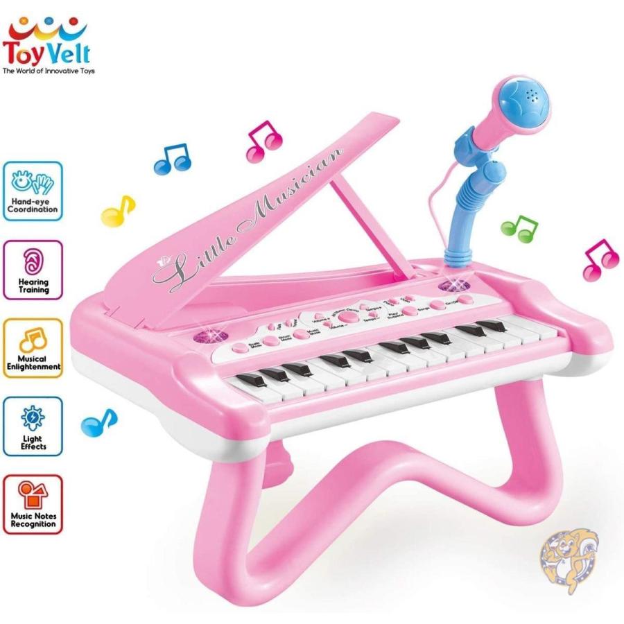 トイベルト Toyvelt 幼児用ピアノ マイク ミュージックモード付き ピアノおもちゃ B07f9vpv4y アメリカ輸入プロ 通販 Yahoo ショッピング