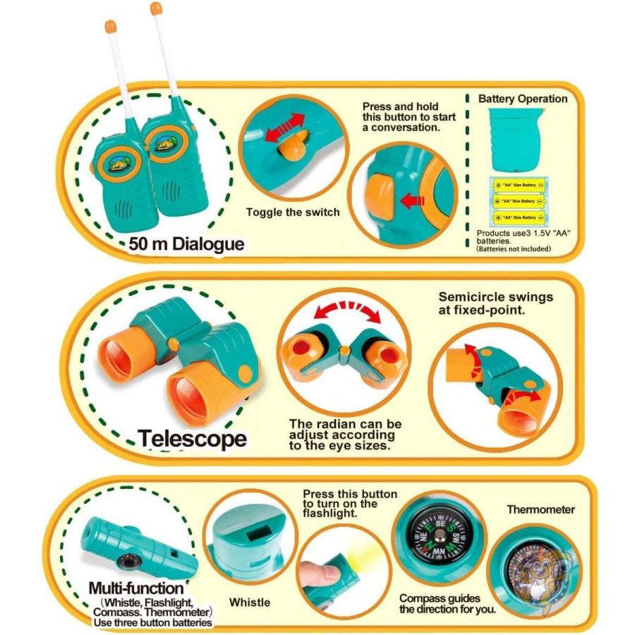 トイベルトToyVelt キャンプ テントセット (ポップアップテント、望遠鏡、無線など付) 室内外兼用玩具 アウトドア玩具 送料無料