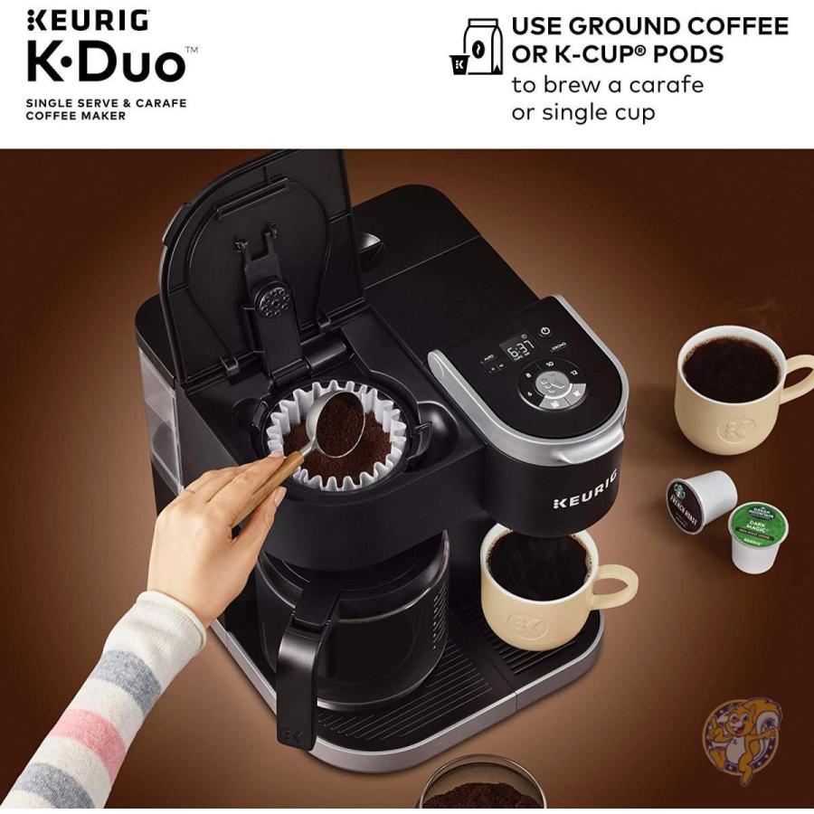 キューリグ コーヒーメーカー Keurig デュオ シングルカップ ポッド 2通り 粉砕コーヒー 送料無料 B07PC7MHQ8アメリカ