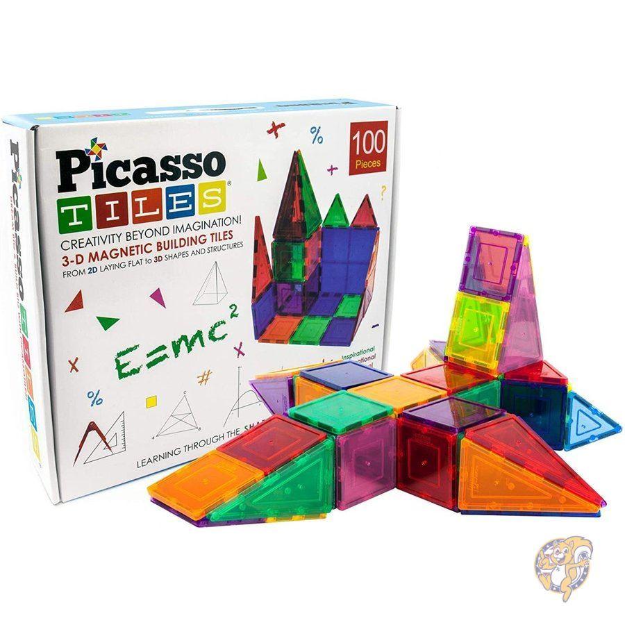 ピカソタイルズ マグネットビルディングタイル 100ピース PicassoTiles 磁石パズル 送料無料 マグネットビルディングタイル 100ピース ピカソタイルズ PicassoTiles また