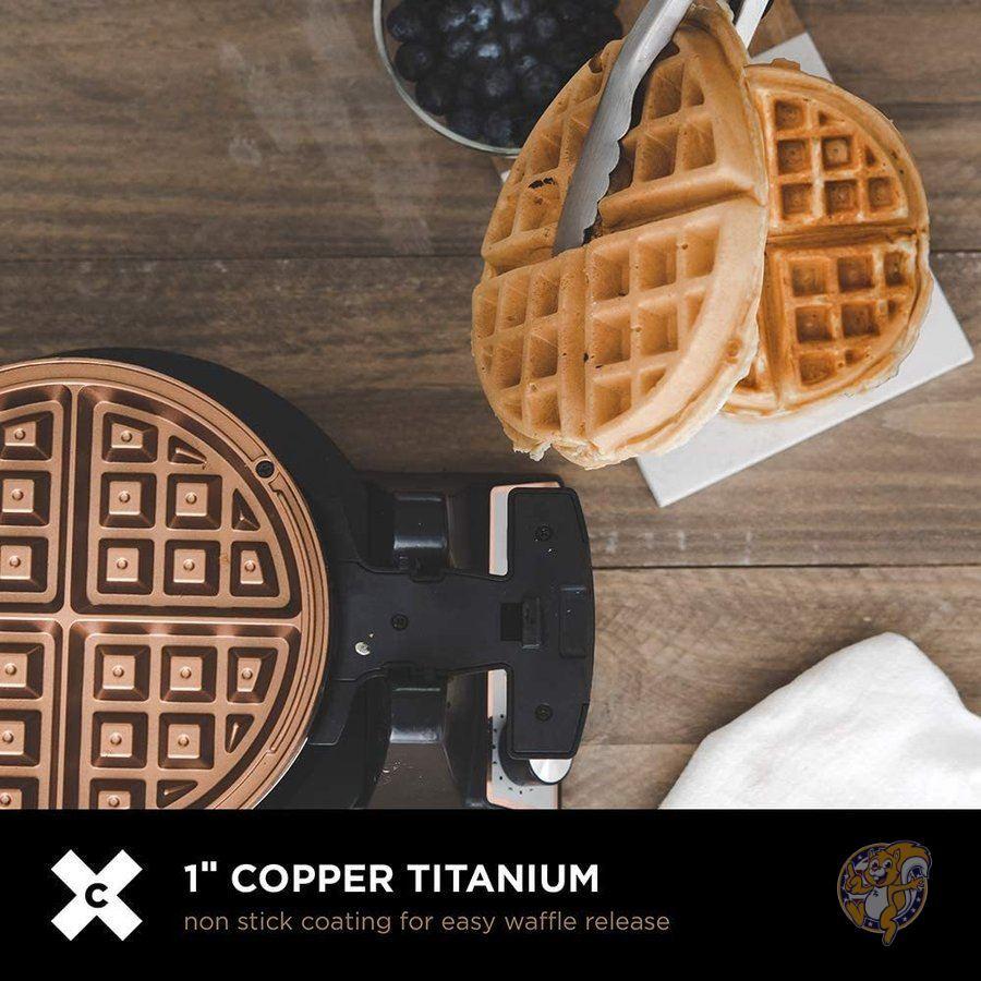 無料長期保証 ダブル回転式ベルギーワッフルメーカー Crux ステンレススチール製 新品即決 Zoetalentsolutions Com