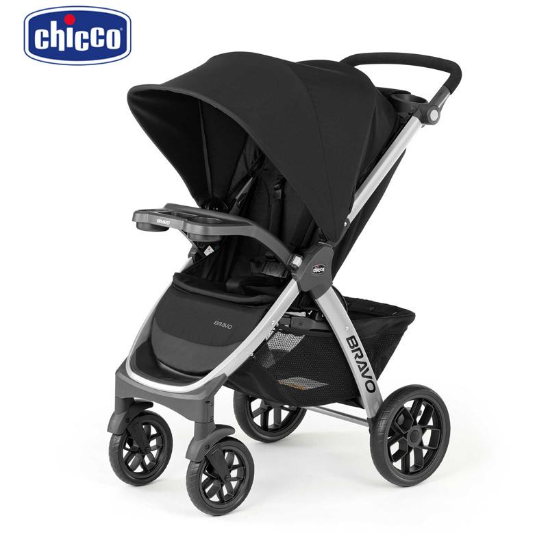 Chicco Bravo Quick-Fold Stroller Black キッコ ベビーカー 黒 送料無料｜americapro