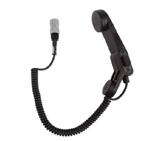 H250 Phone Handset Intercom Waterproof Shoulder Speaker Handheld Microphone 6 Pin Radio for AN/PRC152 AN/PRC148 Durable Communication Accessory for Ra