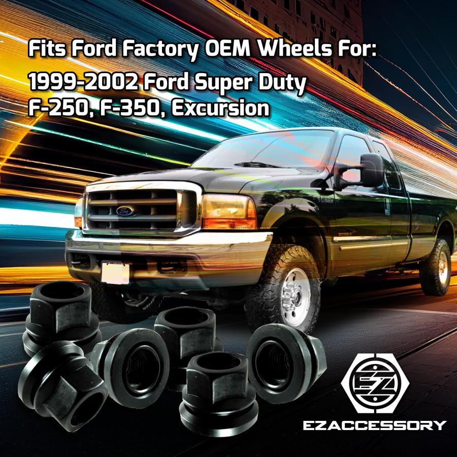 EZAccessory ホイールラグナット 交換用 フォードF250 F350 1999 2002 14x2 スレッドフラットワッ 並行輸入品｜americasyoji｜07