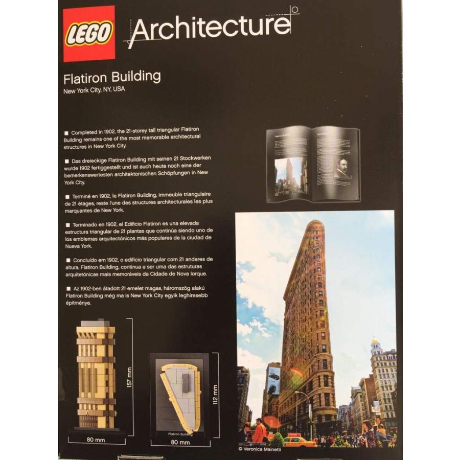 レゴ アーキテクチャー フラットアイアンビルディング 21023 LEGO Architecture 21023 Flatiron 並行輸入品｜americasyoji｜06