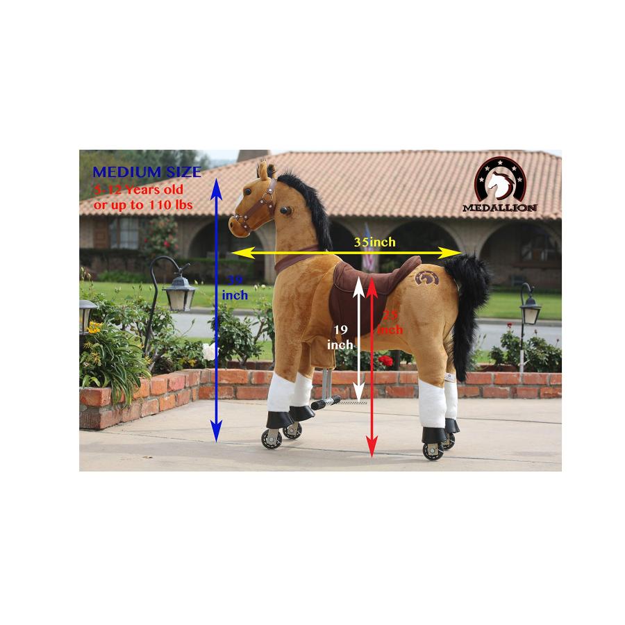 MEDALLION   My Pony Ride On Real Walking Horse 5~12歳または最大110ポンド ( 並行輸入品｜americasyoji｜07