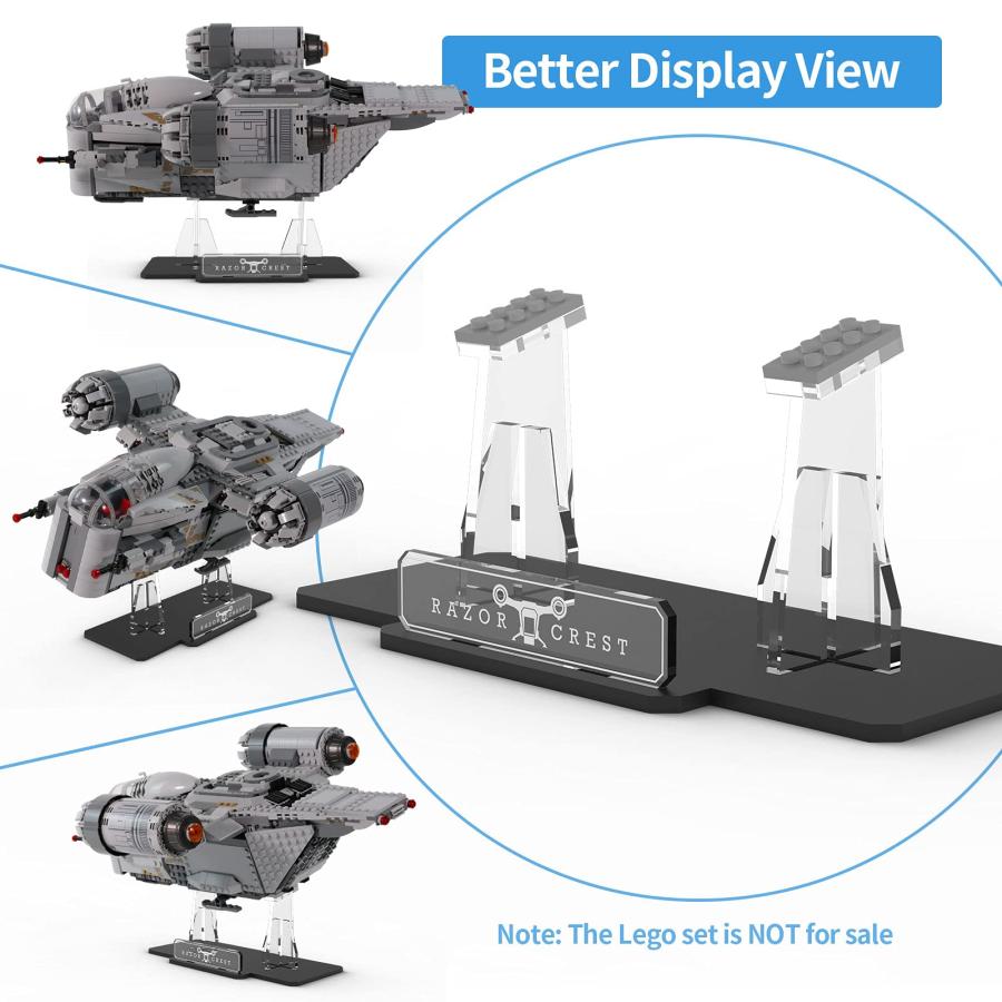 スター・ウォーズ レゴ 75292 レイザークレストセット マンダロリアンビルディングブロックモデル用ディスプレイスタンド (モデ 並行輸入品｜americasyoji｜04