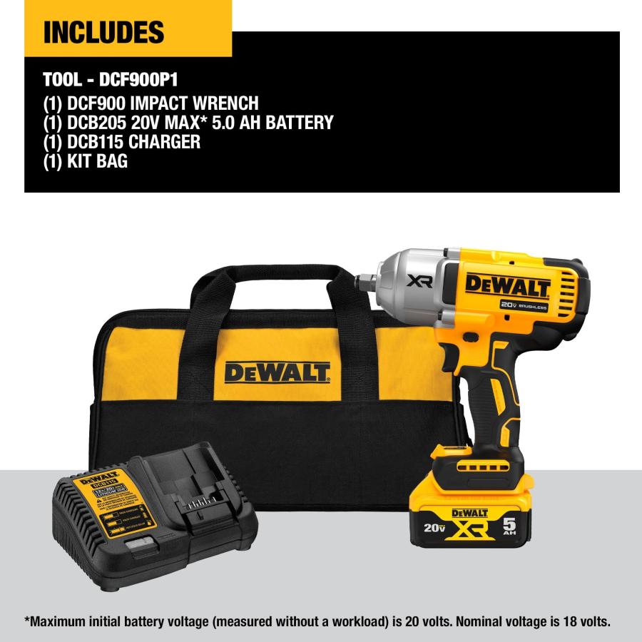 DEWALT 20 Volt Maximum Lithium Ion Cordless 1/2 in. Impact Wrench 並行輸入品｜americasyoji｜06