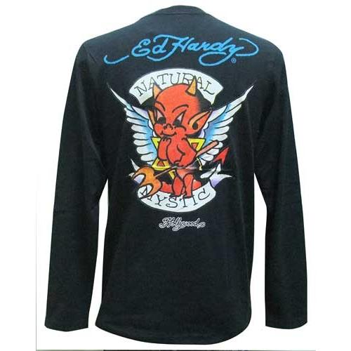 Ed Hardy EDHARDY エドハーディ Tシャツ デビル 長袖 63KH06 M寸 